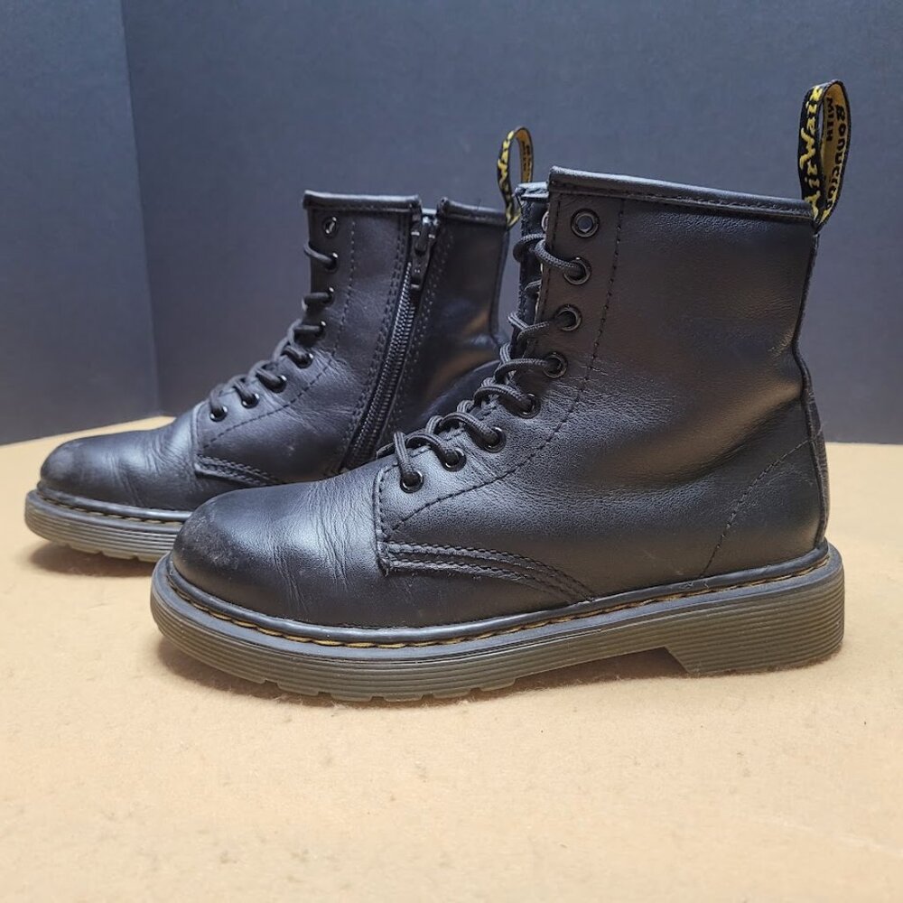 Dr. Martens Junior 1460J Softy T Leather Lace Up Boots Youth Sz 1 - Picture 6 of 11